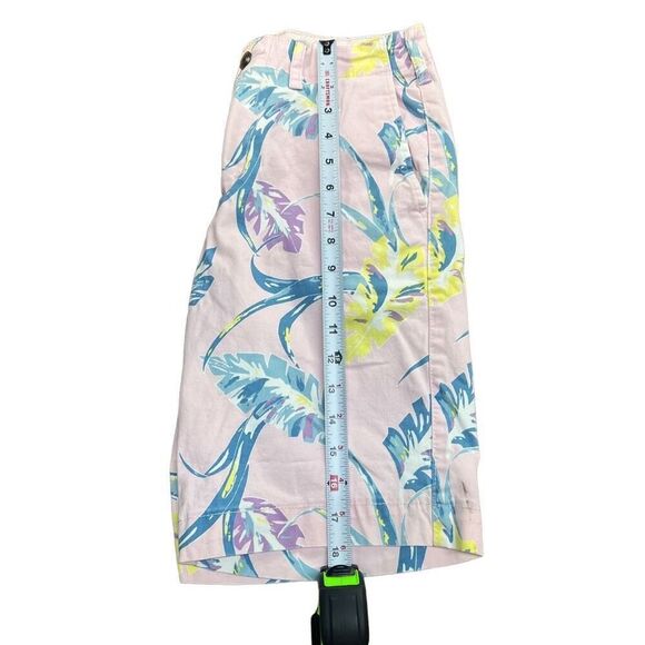 American Eagle Outfitters unisex Pink Floral Print Cotton Blend Shorts Size 26 - Picture 2 of 9